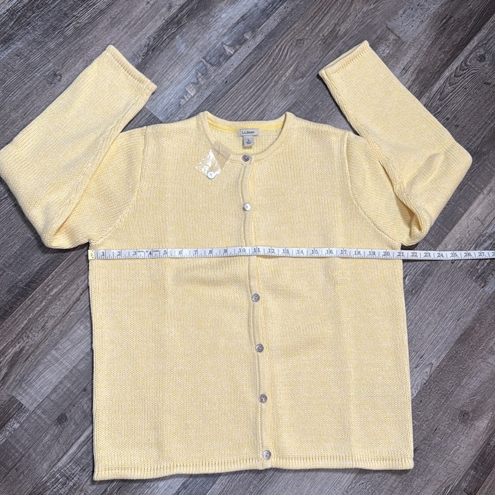 NEW L.L. Bean Women’s Button Front Cardigan Sweater Size L - Picture 10 of 13
